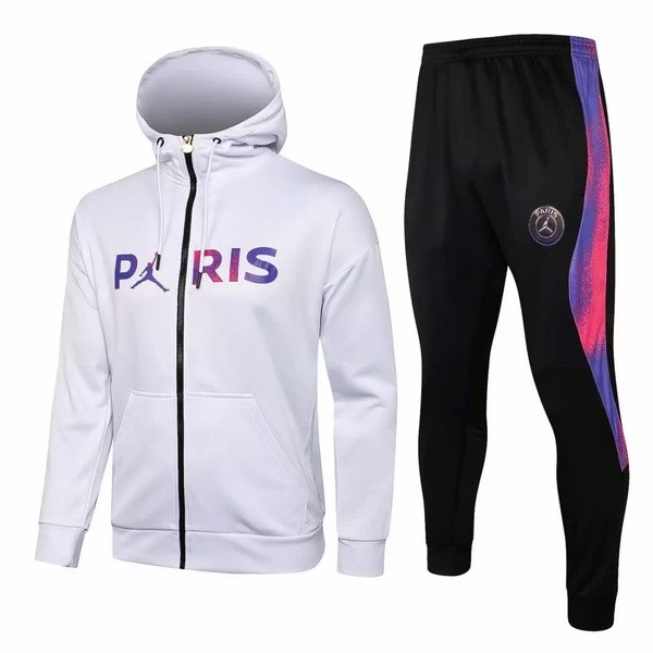 Chaqueta Con Capucha Paris Saint Germain 2021-22 Blanco Purpura Negro